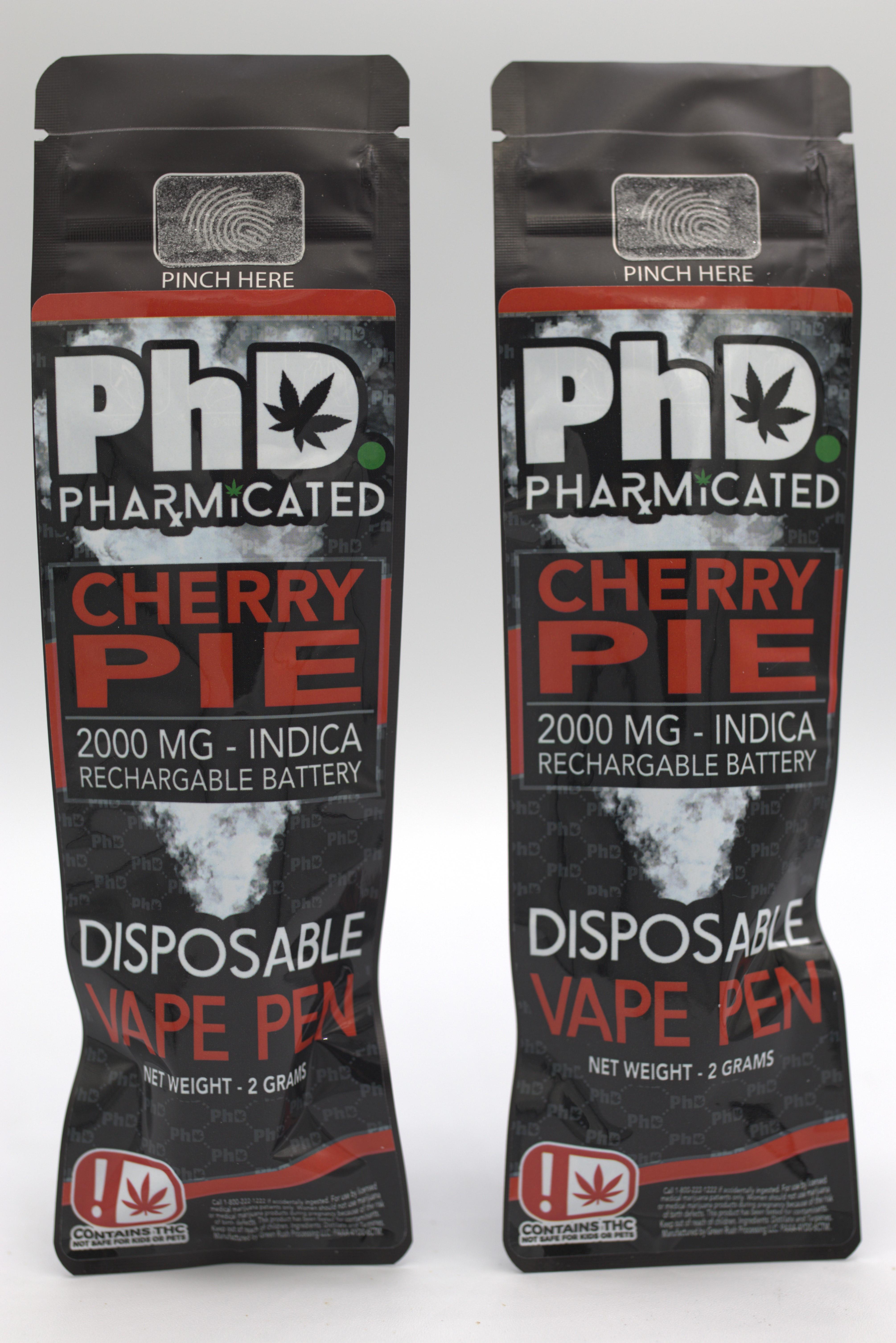 PhD Disposable Vape Cart - 2000 mg - Cherry Pie (Case Size: 5 Each) (I)