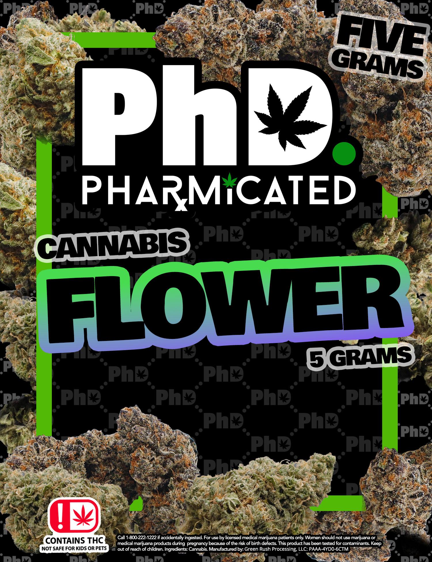 PhD-Pre-Pack 5g (flower) - Platinum Cookie Dough (H)