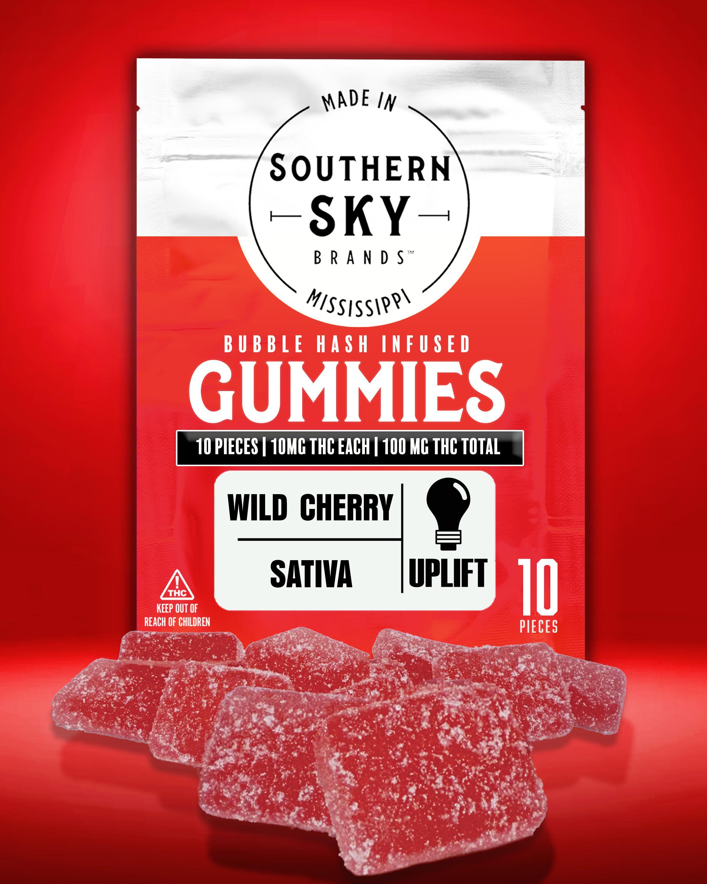 Award-Winning 100mg Solventless Wild Cherry Gummies [Bubble Hash-Infused] - 10.4mg THC