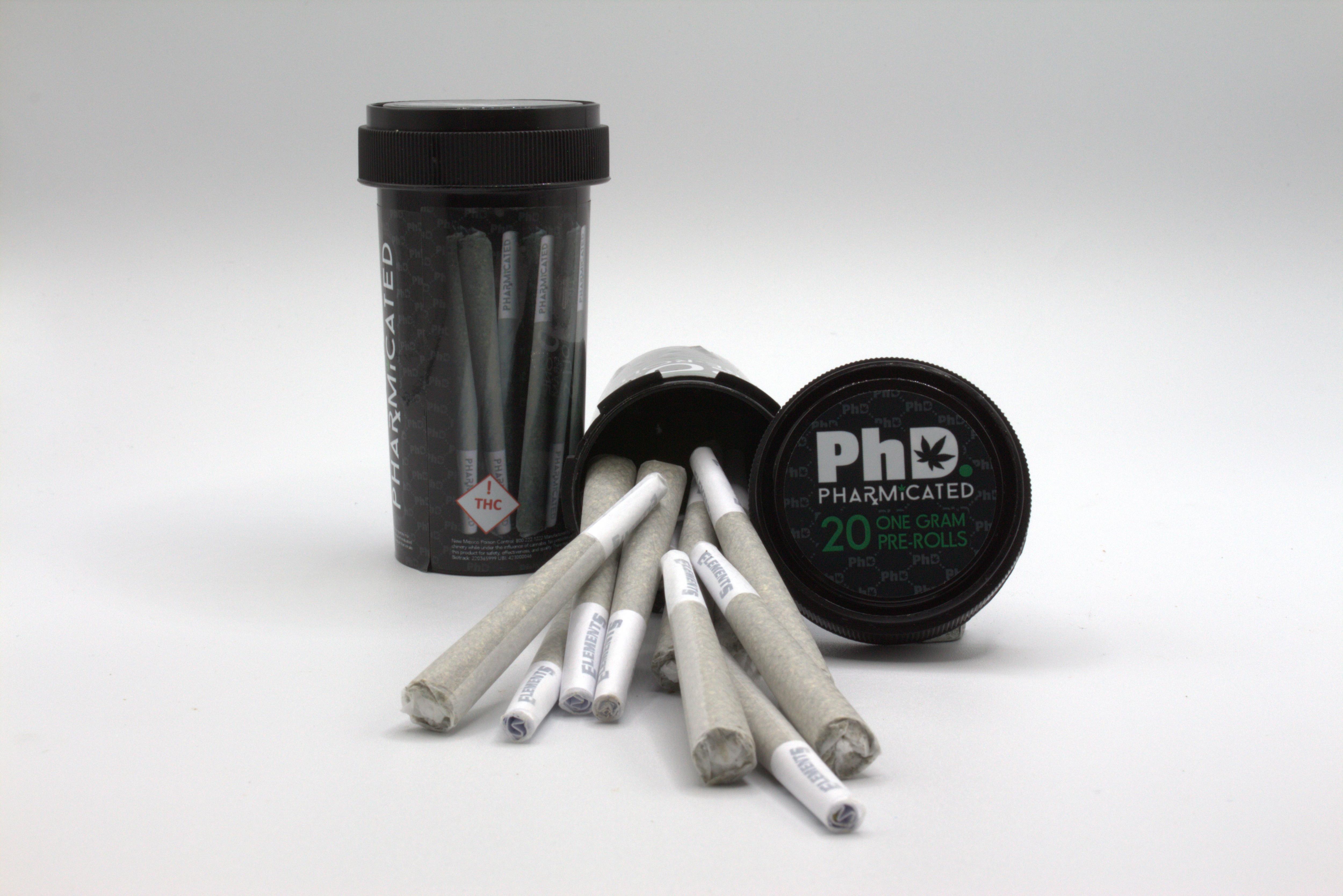 PhD 20-1g Pre-Roll (5 per case) - Indica (I)
