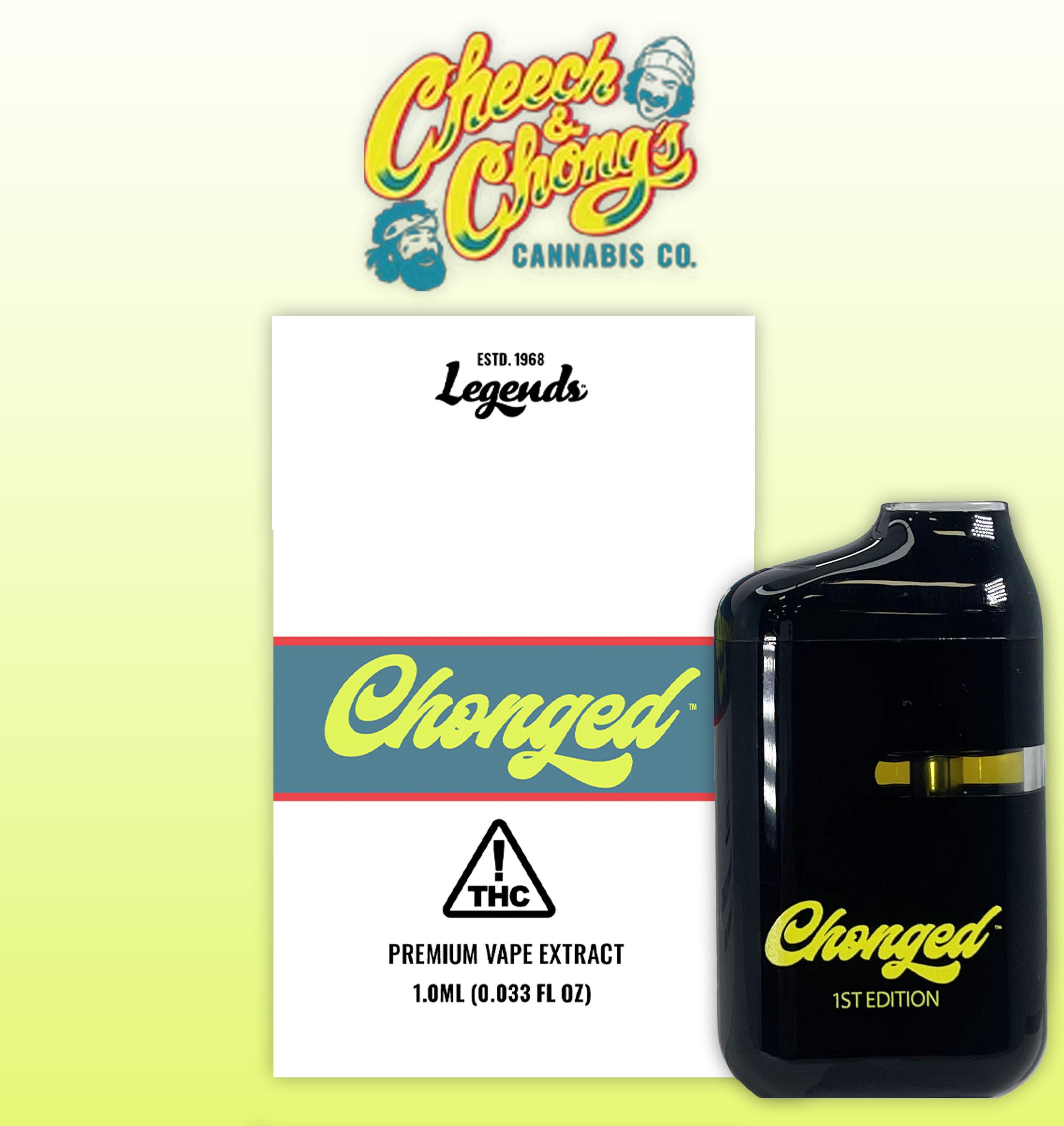 Cheech and Chong - 1g Blue Gushers Vape Disposable (57.4% THC, 23.2% CBD, 3.0% CBG) - INDICA