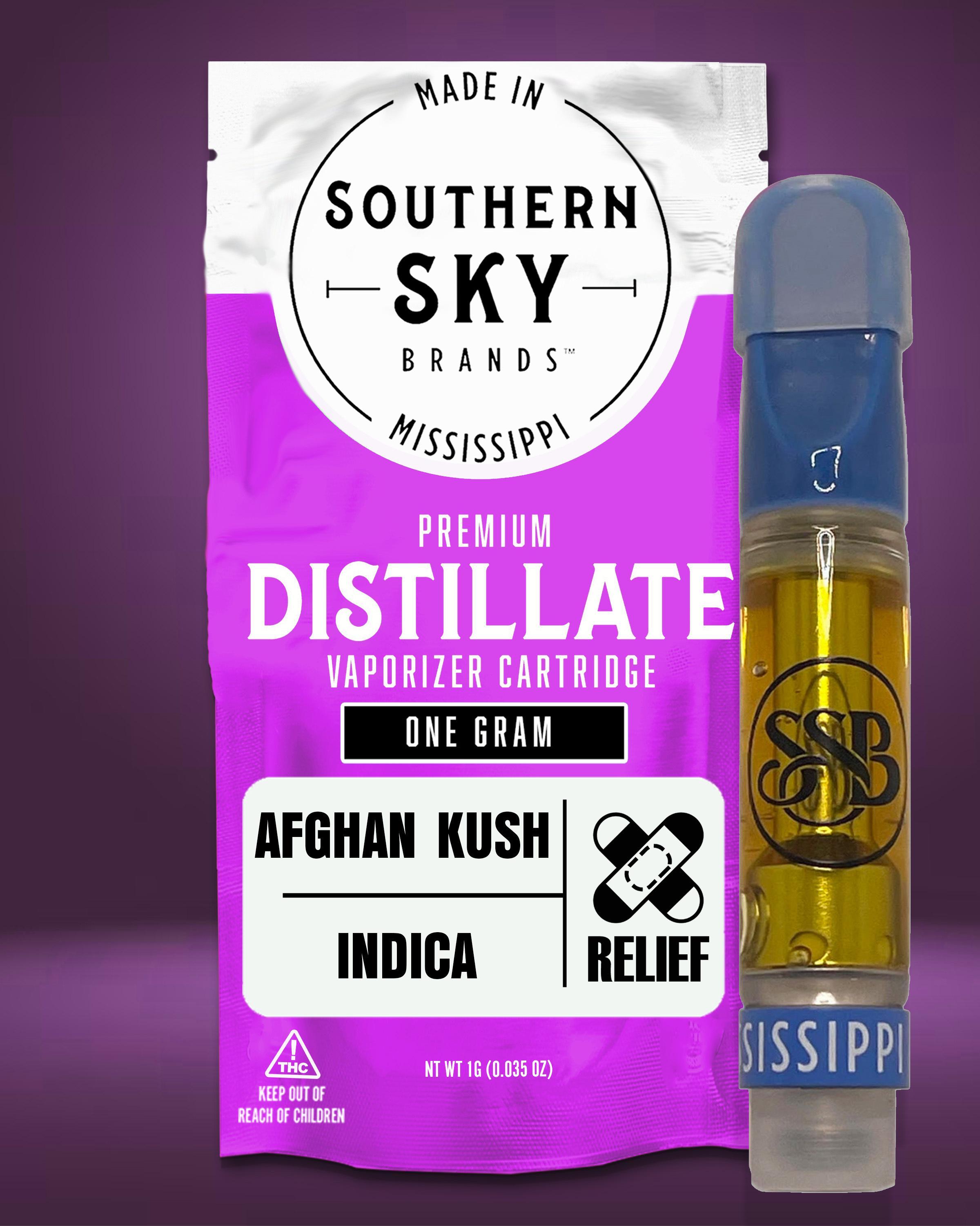 1g Afghan Kush Vape Cart (59.8% THC, 4.81% Terpenes) - INDICA