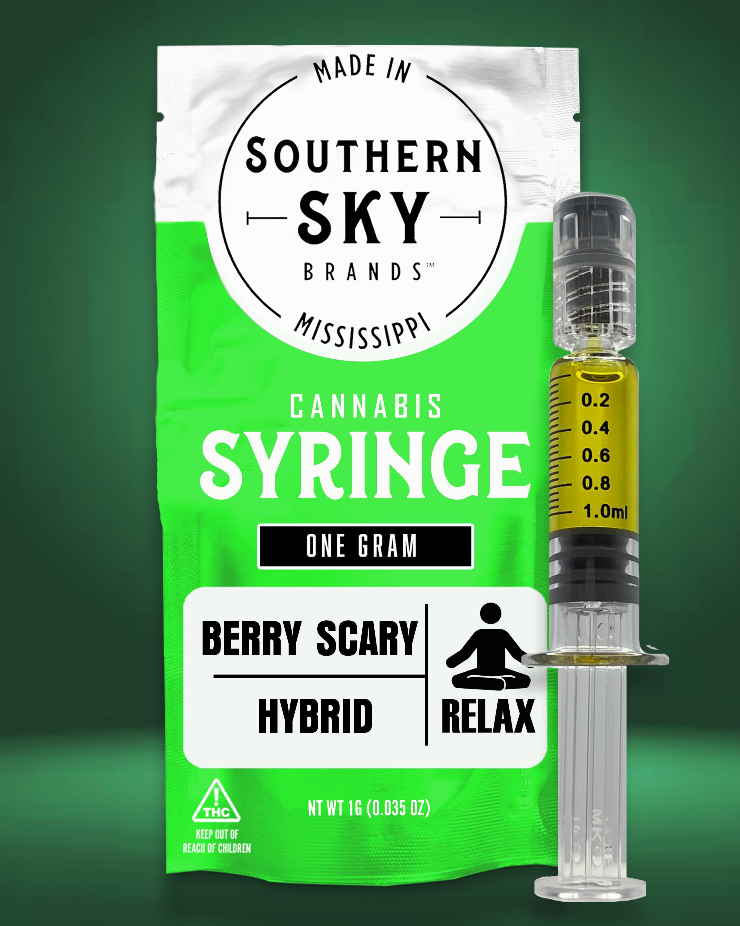 1g Berry Scary Syringe (59.4% THC, 25.5% CBD, 1.6% CBG) - HYBRID