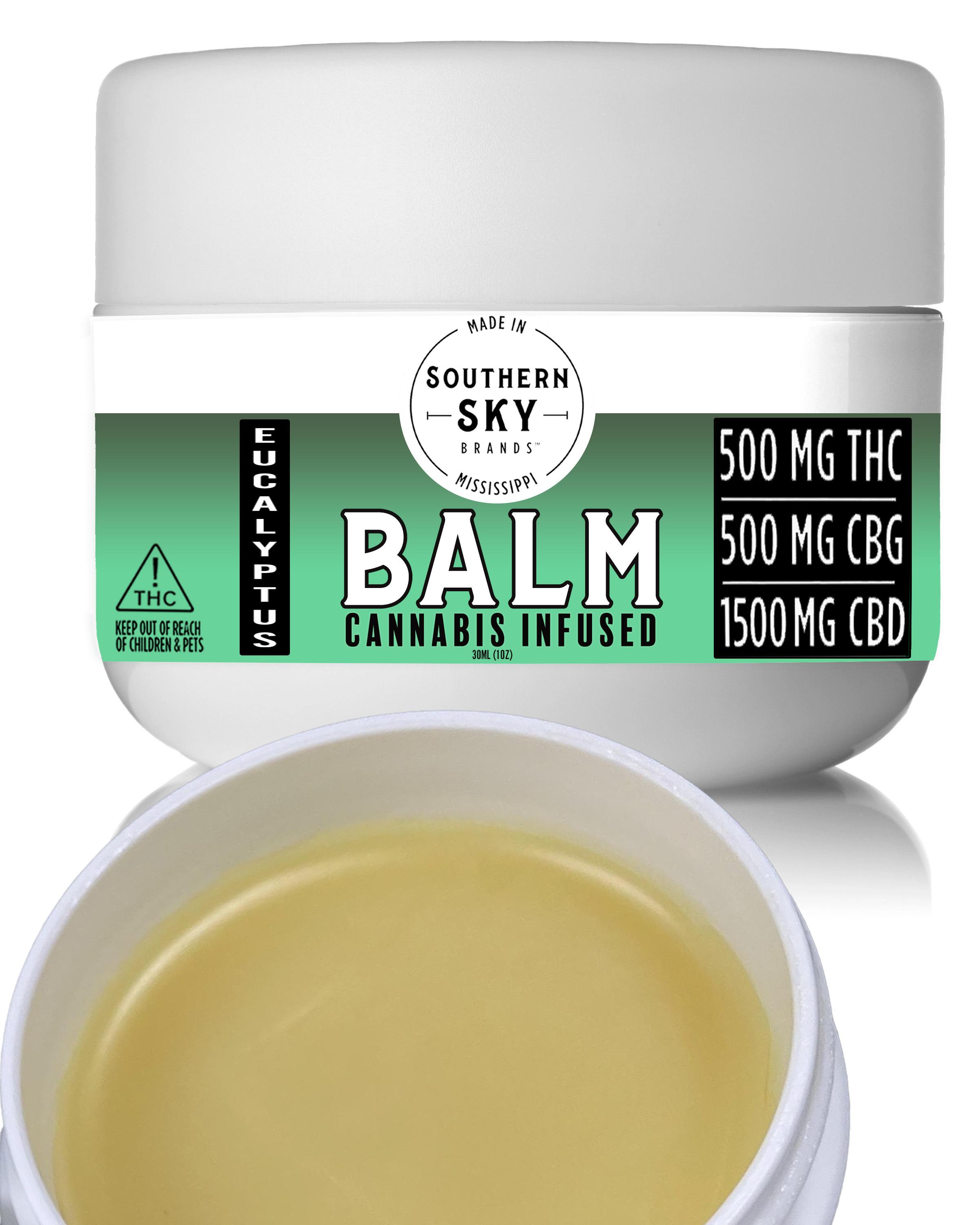 Eucalyptus Topical Balm (558mg THC, 1701mg CBD, 543mg CBG)