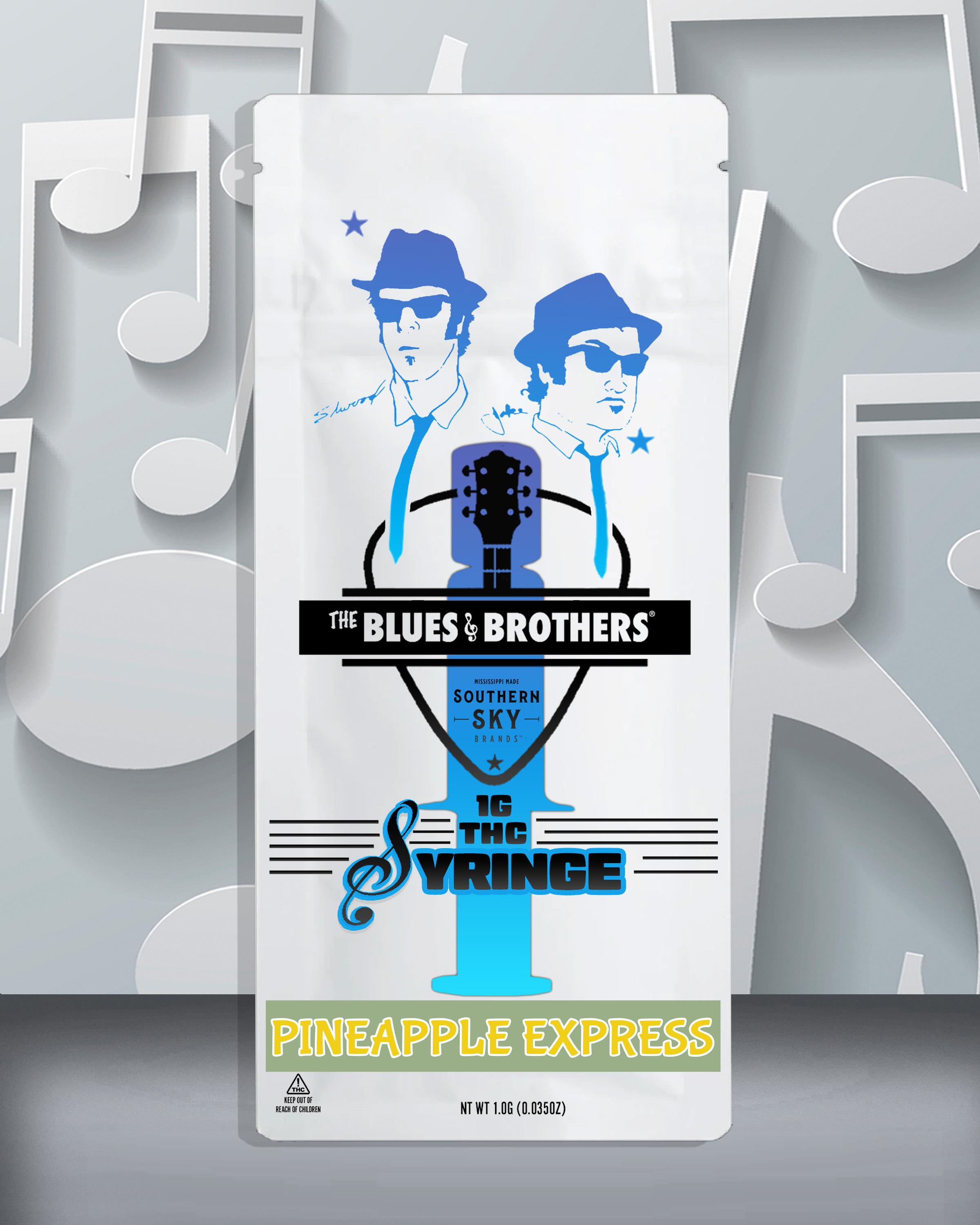 The Blues Brothers - 1g Pineapple Express Syringe (59.7% THC, 21.6% CBD, 2.6% CBG) - HYBRID