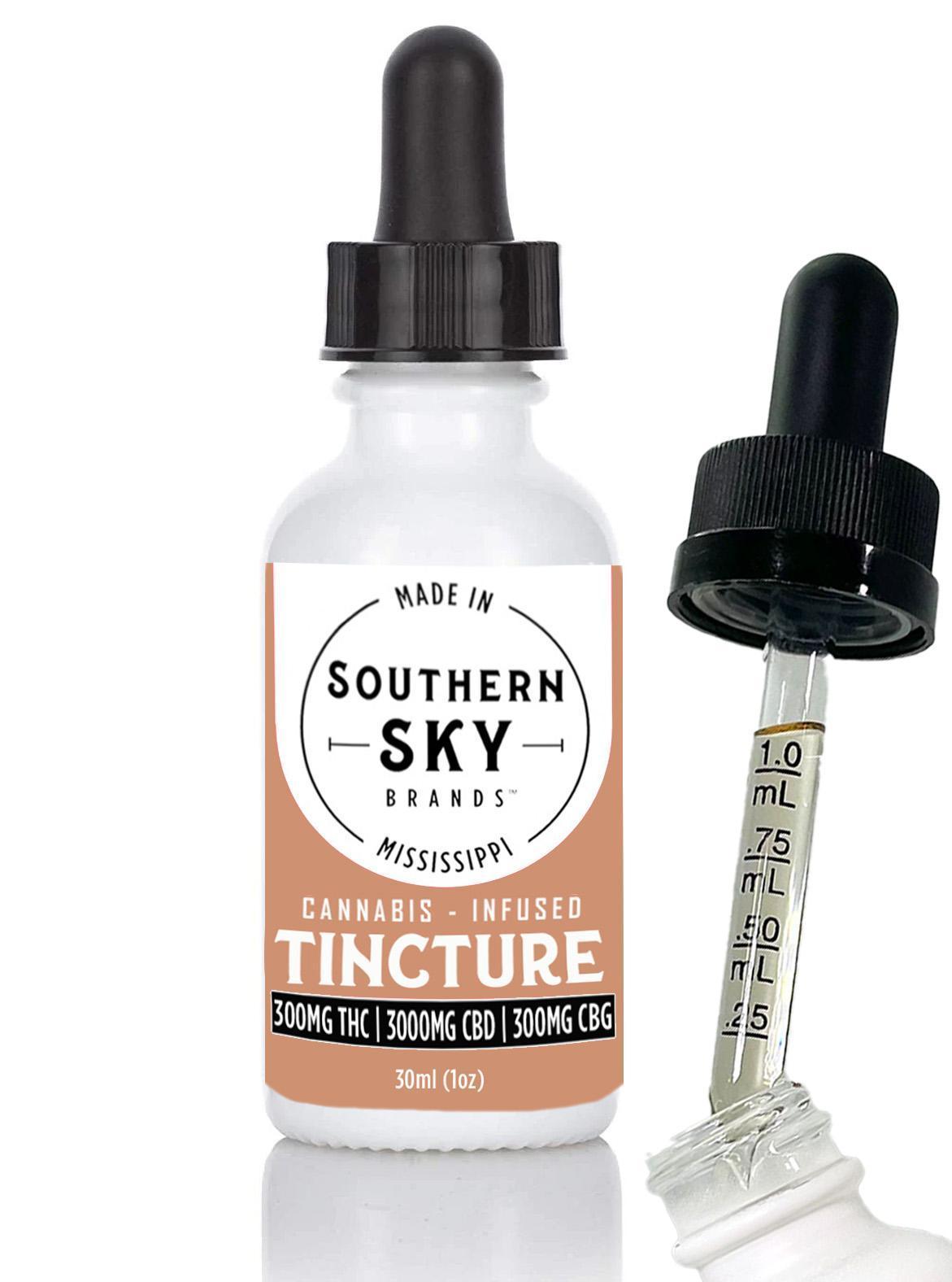 Mega-Medicated Mint Tincture (298mg THC, 2,774mg CBD, 281mg CBG) [30ml]