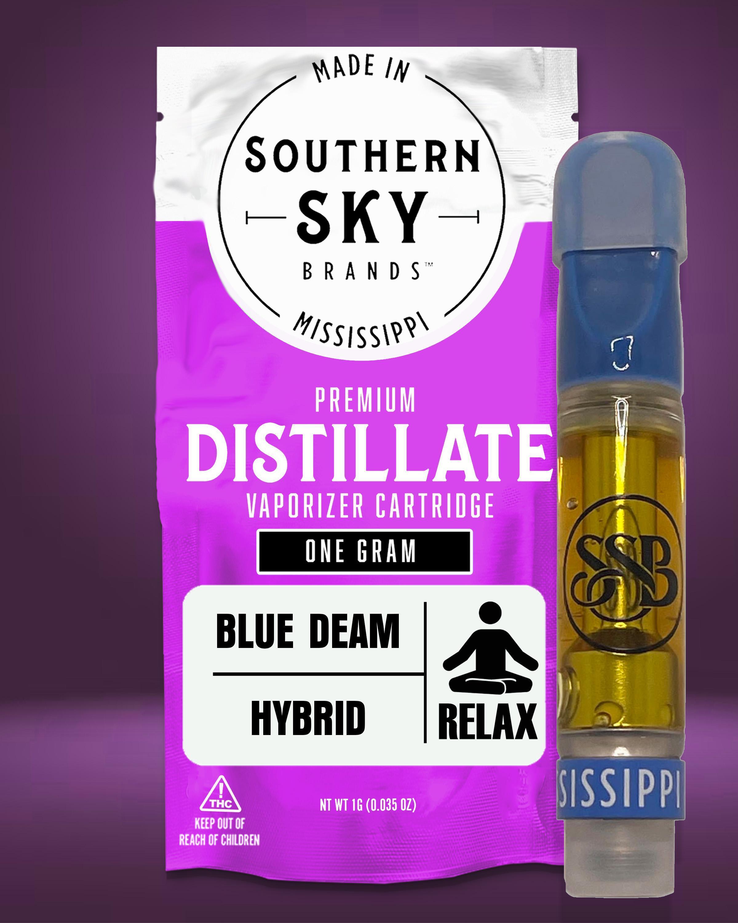 1g Blue Dream Vape Cart (59.1% THC, 23.4% CBD, 3% CBG) - HYBRID