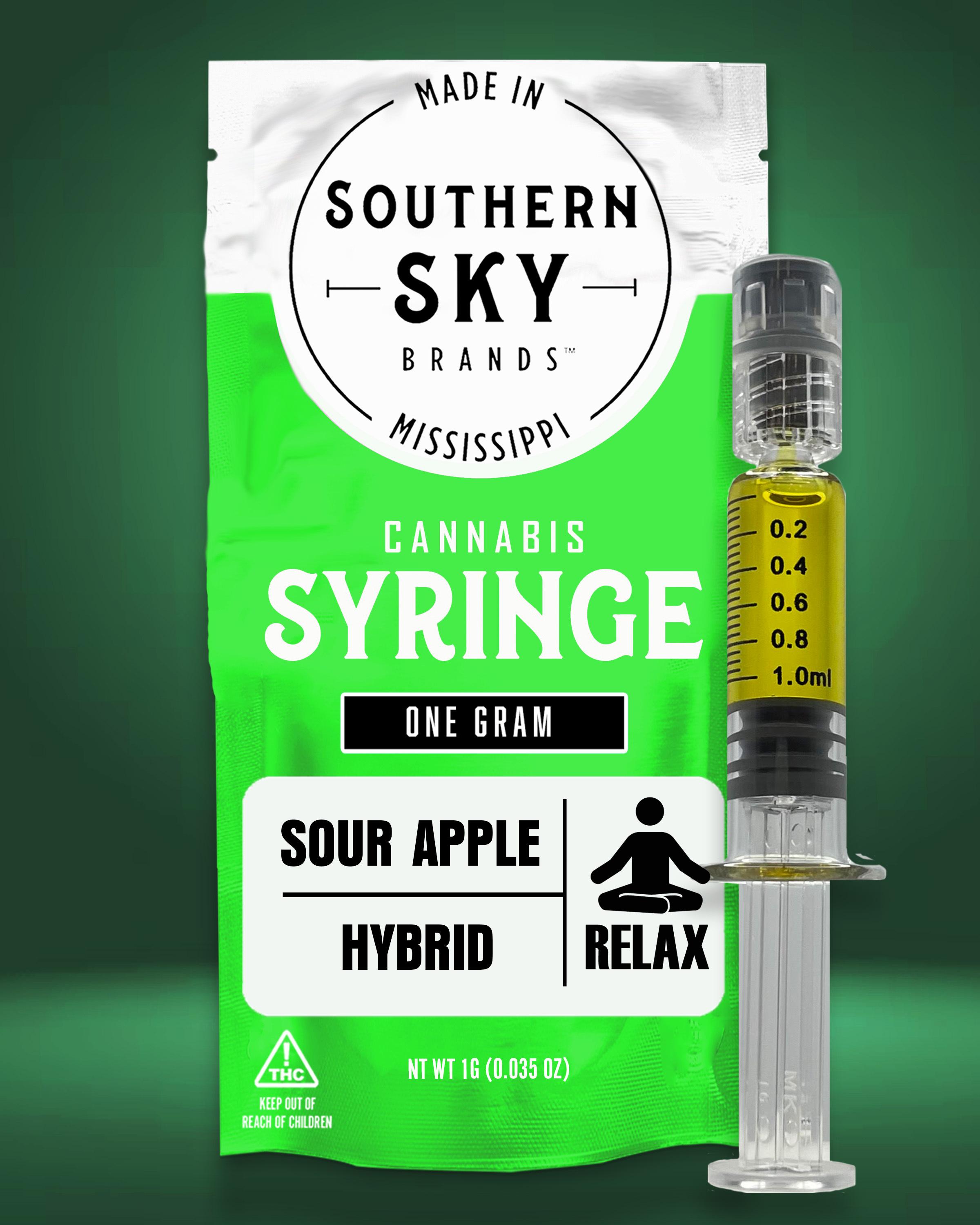 1g Sour Apple Syringe (57.3% THC, 3.53% Terpenes) - HYBRID