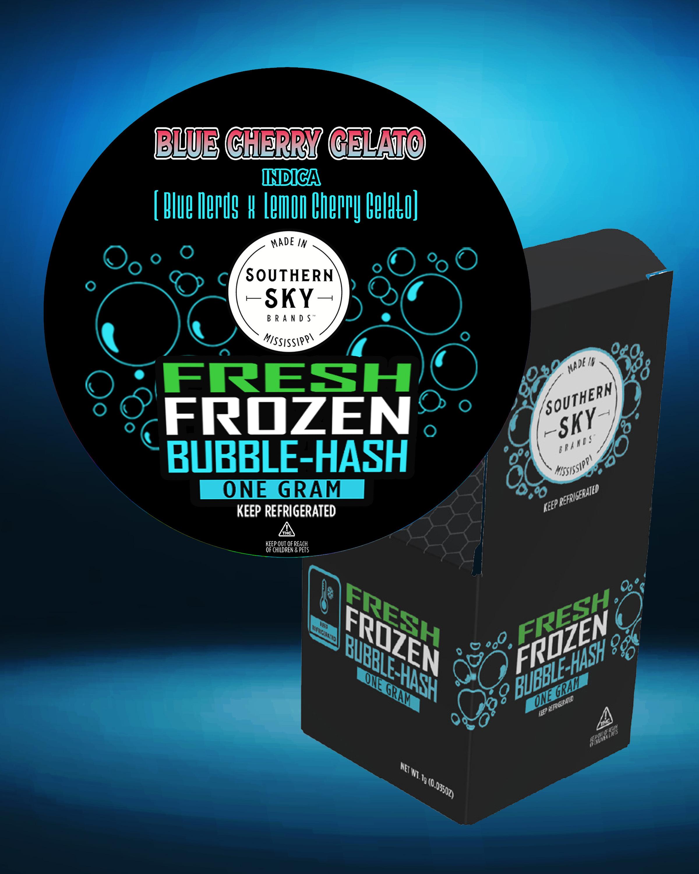 1g Blue Cherry Gelato - Fresh Frozen Bubble Hash (60.0% THC, 6.51% Terpenes) - INDICA