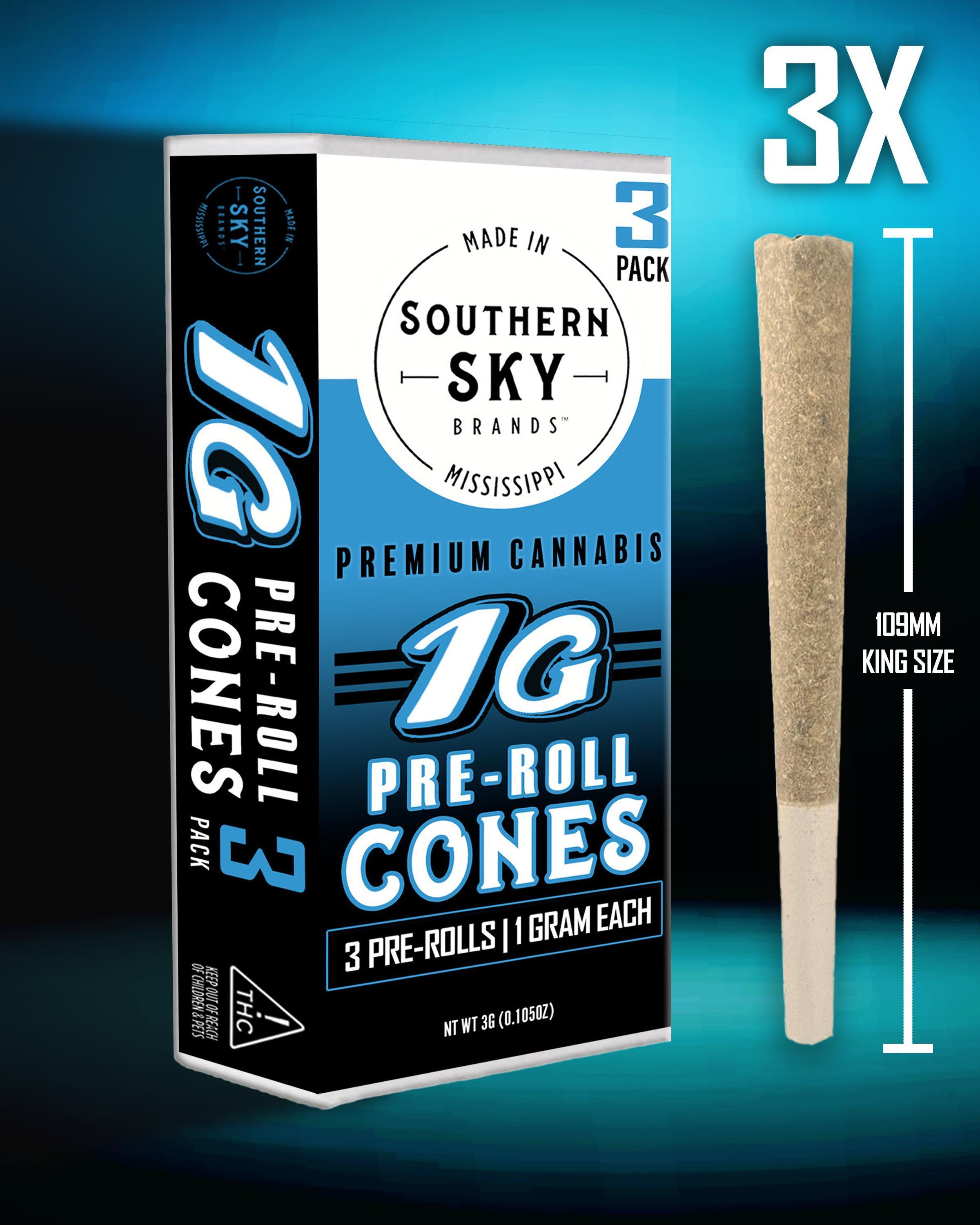 1g Bubba Kush Pre-Roll 3-Pack (26.9% THC, 1.14% Terpenes) - INDICA