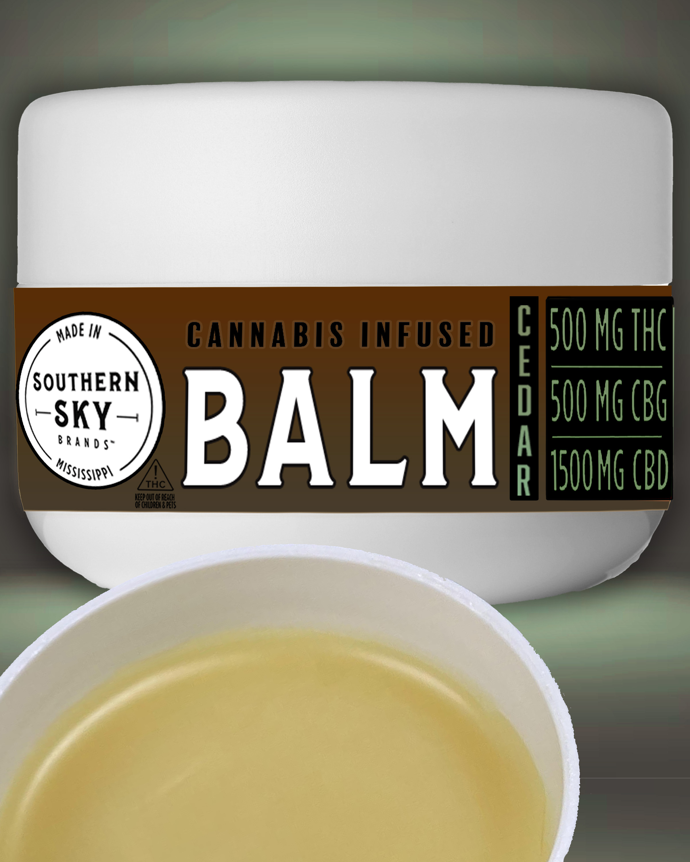 Cedar Topical Balm (499mg THC, 1559mg CBD, 524mg CBG)
