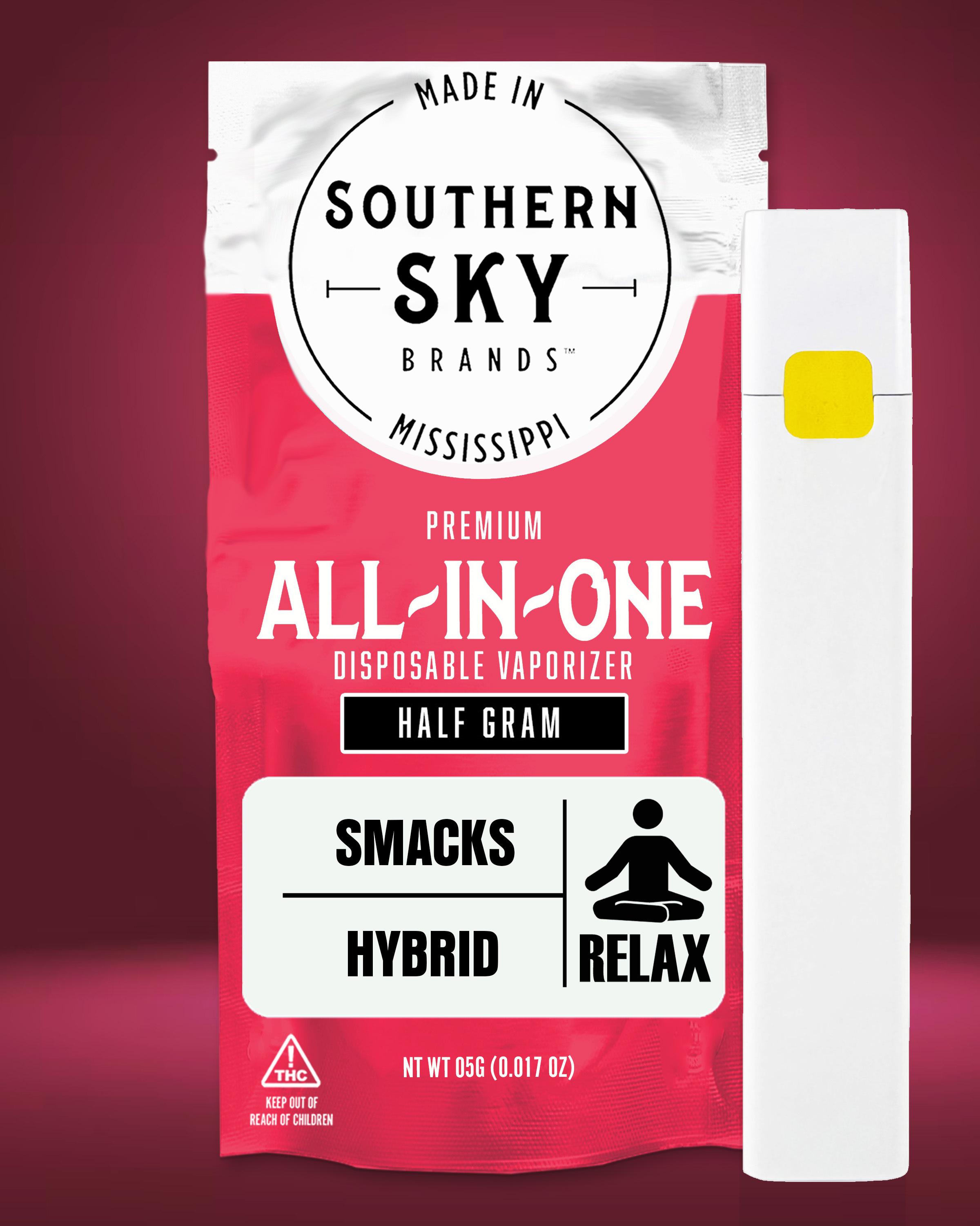 0.5g Smacks Disposable Vape (59.7% THC, 6.62% Terpenes) - HYBRID